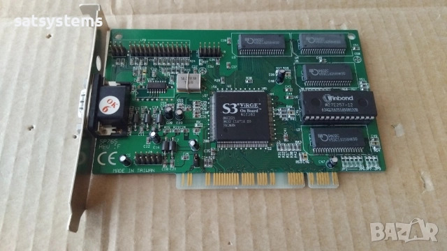 Видео карта S3 Virge Sparkle SP765 REV:F 2MB PCI, снимка 5 - Видеокарти - 37407666