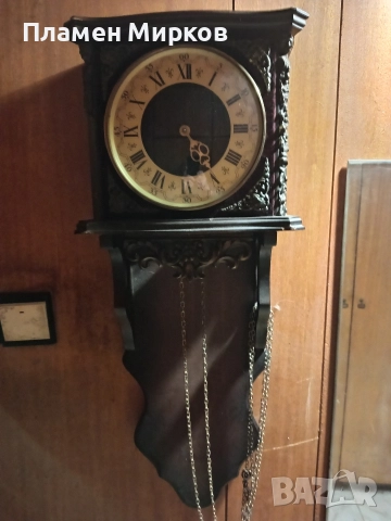 Германски стенен часовник Hermle, снимка 2 - Антикварни и старинни предмети - 52682955