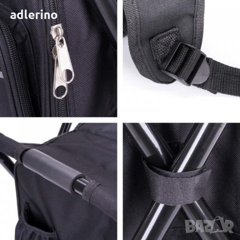 Столче - хладилна раница, рибарско мултифункционално столче с чанта, къмпинг , снимка 5 - Къмпинг мебели - 34400517