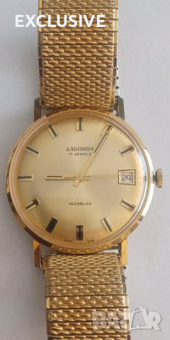 Златен Швейцарски часовник 18k/750/ 1950 г Състояние 9/10, снимка 12 - Мъжки - 41020852