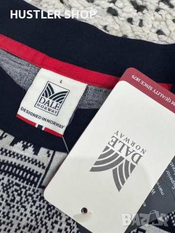 Мъжка блуза DALE OF NORWAY 100% мерино вълна, снимка 6 - Блузи - 52676741