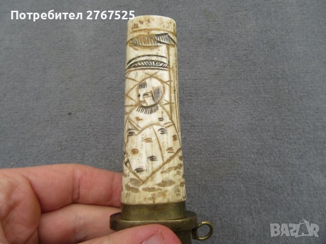 Танто Японски ръчно кован нож началото на 20 век, снимка 2 - Други ценни предмети - 40480615