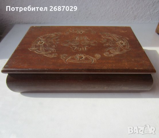 Различни кутии: дървена стара красива кутия с дърворезба, снимка 8 - Други - 33808957