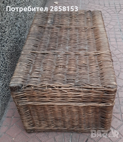 Стар ръчно плетен куфар, снимка 5 - Антикварни и старинни предмети - 51490511