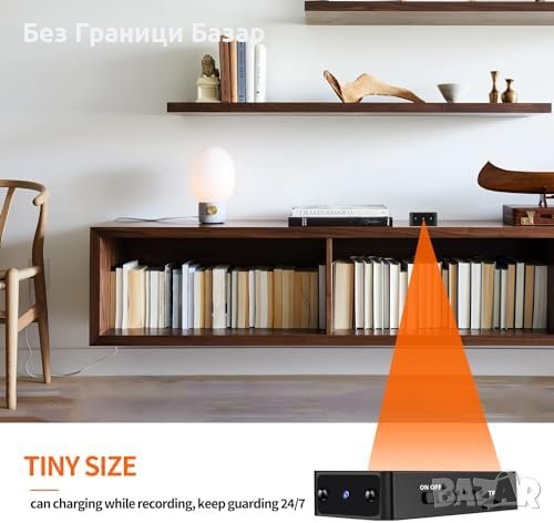 Нова Скрита Камера WiFi Full HD 1080P - Нощно Виждане, Лесна Употреба, снимка 6 - Други - 44239046