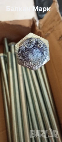 Болтове М16х360 с гайки – НОВИ! Якост 4.8 – 25 броя, DIN 601 Внос от Германия , снимка 3 - Железария - 51355143