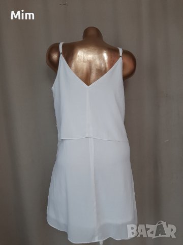 SOPHYLINE L Бяла къса рокля , снимка 3 - Рокли - 41115405