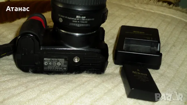 Фотоапарат NIKON D3100 + обектив NIKON 18-55mm AF-S DX VR, снимка 5 - Фотоапарати - 49099948