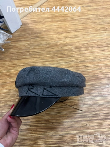 Шапка в сив цвят R.B, снимка 3 - Шапки - 51781009