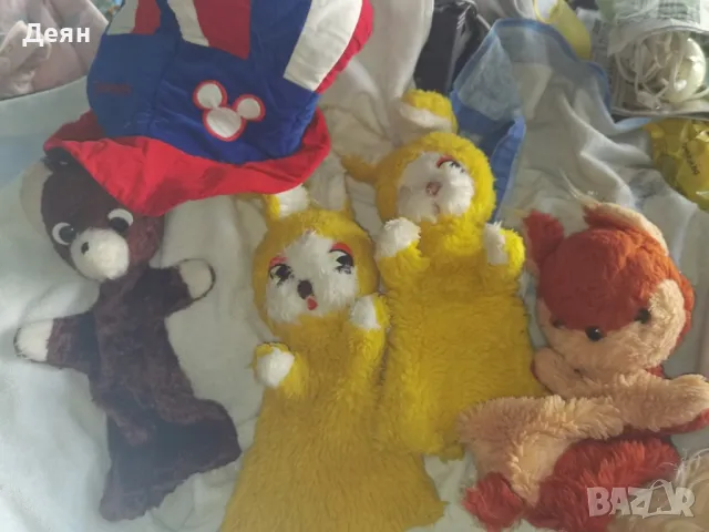 Плюшени играчки за ръка, 2 броя дрехи за клоуни