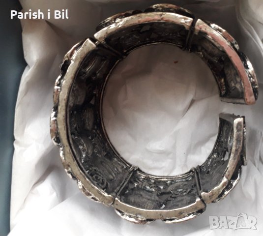 Посребрена фешън Арт огърлица,колие,медальон ,стилни бутикови бижута,комплект, снимка 10 - Колиета, медальони, синджири - 40284416