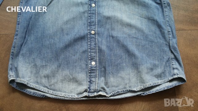 H & M BOYFREND Shirt Размер M мъжка дънкова риза 20-56, снимка 8 - Ризи - 42593503