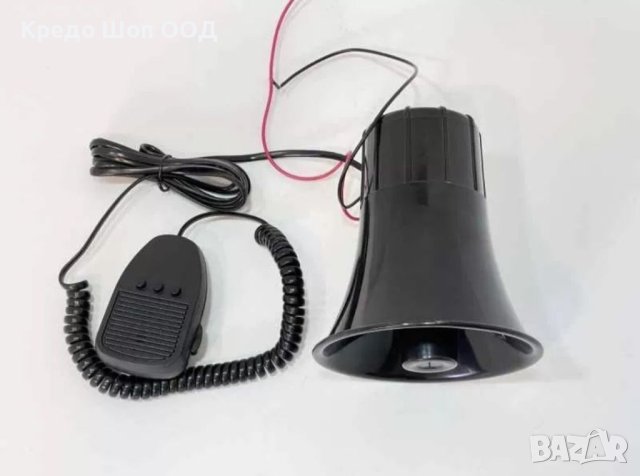 Универсална Сирена гарга плюс мегафон, 5тона, 12V, снимка 3 - Аксесоари и консумативи - 41161346