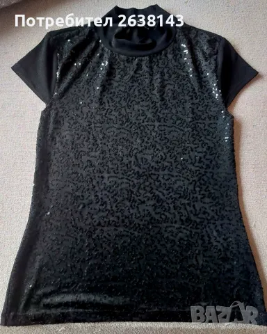 Дамска официална блуза с къс ръкав , снимка 1