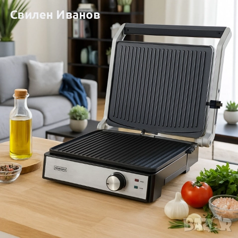 Електрически грил-тостер 2в1 Royalty Line RL-PG7933, снимка 6 - Тостери - 51819293