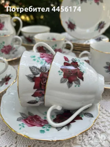 Сервиз за чай- Чехословакия, снимка 4 - Сервизи - 50136269