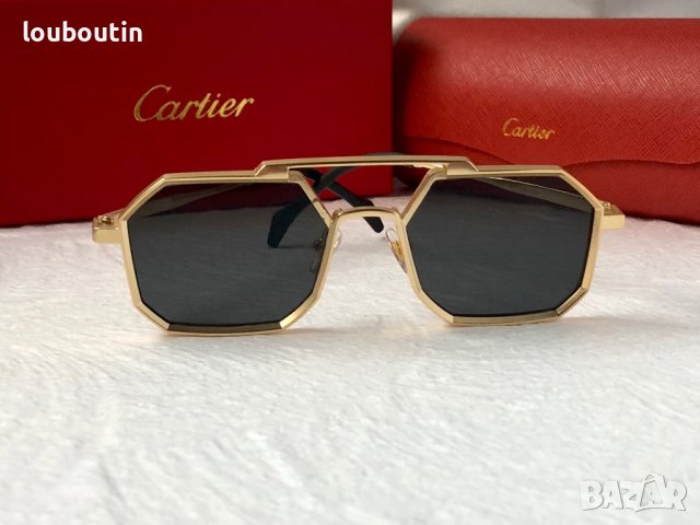 Cartier Мъжки слънчеви 2 цвята осмоъгълни, снимка 5 - Слънчеви и диоптрични очила - 41957894