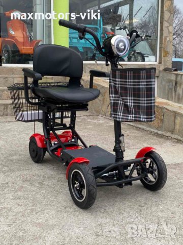 Сгъваема Електрическа Четириколка MaxMotors 750W – RED 1599.00 Лв., снимка 5 - Инвалидни колички - 41319936