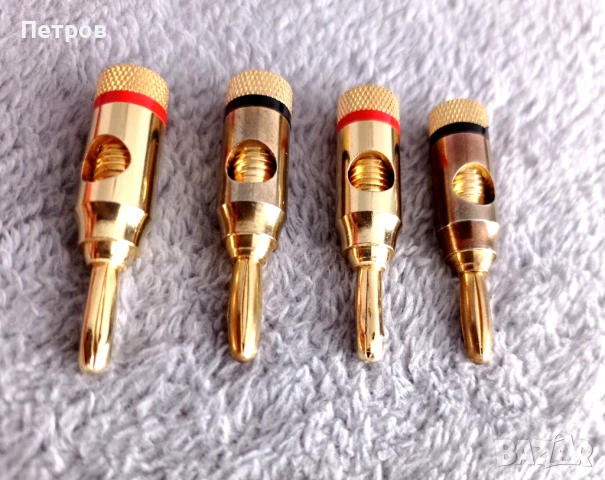 Банан щекери конектори за тонколони, снимка 3 - Тонколони - 53381097