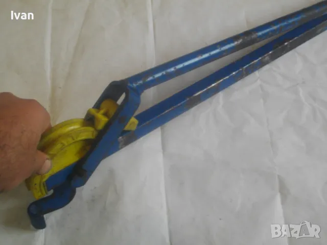 РЪЧЕН ТРЪБОГИБ 12 мм Английски уред огъване тръби LUBOT B.V.12 Старо качество масивен 61см/1,8кг, снимка 9 - Други инструменти - 47757151