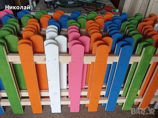 Декоративна дървена ограда за двор градина заведение детска площадка , декоративна дървена оградка, снимка 4 - Огради и мрежи - 49440557