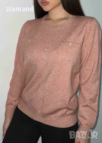 Дамска розова блуза детелини
