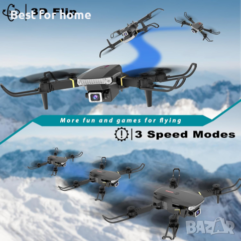 Wipkviey T27 Сгъваем дрон с 720P камера, снимка 3 - Дронове и аксесоари - 44694042