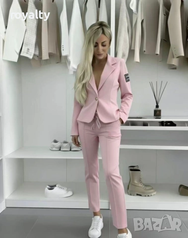 СпортноЕлегантен Розов Дамски Комплект Сет Две Части Различни Цветове 