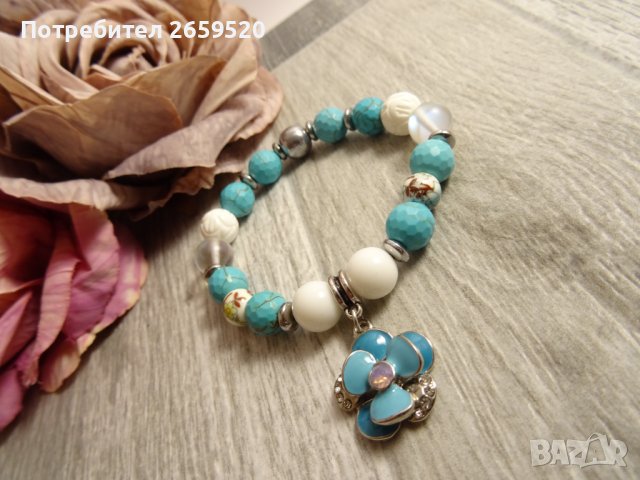 Дамска гривна от естествени камъни, снимка 3 - Гривни - 39871037