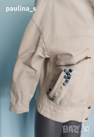 Естествена кожа / винтидж дамско яке / голям размер , снимка 3 - Якета - 44923666