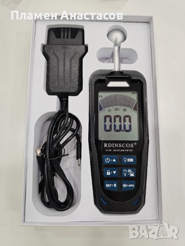 MT69 2-in-1 влагомер – дигитален уред за измерване на влажност с игли и безконтактен режим, снимка 6 - Други инструменти - 53572044