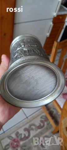 Vintage. Нова. Немска калаена халба Lindenwirtin 650 мл., снимка 9 - Антикварни и старинни предмети - 51644847