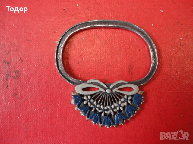 Калаена фигура с емайл , снимка 6 - Антикварни и старинни предмети - 53302641