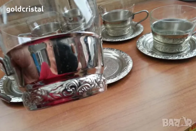 стари руски стакани подстакани , снимка 7 - Антикварни и старинни предмети - 48801527