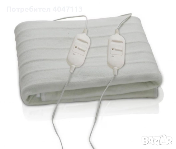 Електрическо одеяло 60W/160х140см, снимка 3 - Олекотени завивки и одеяла - 51638427
