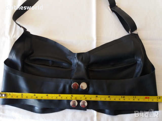 Сутиен от латекс в черно, снимка 13 - Бельо - 36323354