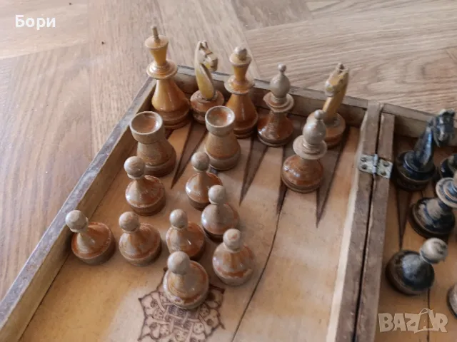 Дървени фигури за шах, снимка 3 - Шах и табла - 47320501