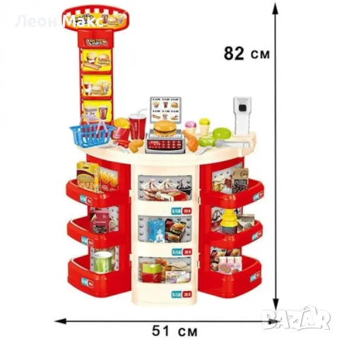 Детски супермаркет магазин за бърза закуска, снимка 5 - Образователни игри - 48358135