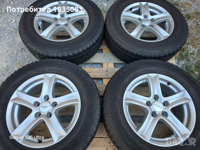 Лети джанти 16ки 5х115 Anzio + гуми 215/70/16 GoodYear, снимка 2 - Гуми и джанти - 55878458