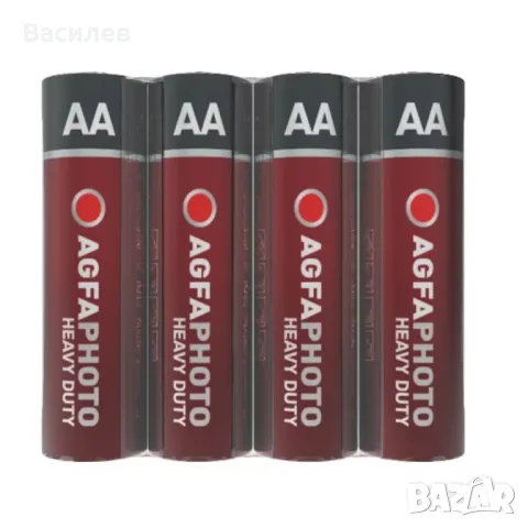Батерия Zinc-Carbon R6 AA 1.5V Agfa Photo Heavy Duty Premium( 4  бр.)