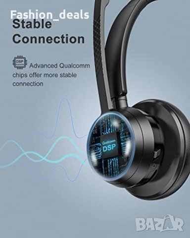 Нови Безжични слушалки с микрофон шумопотискане за обаждания работа , снимка 3 - Bluetooth слушалки - 40410759