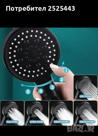 Душ слушалка с маркуч - Нови , снимка 7 - Душове - 49668579