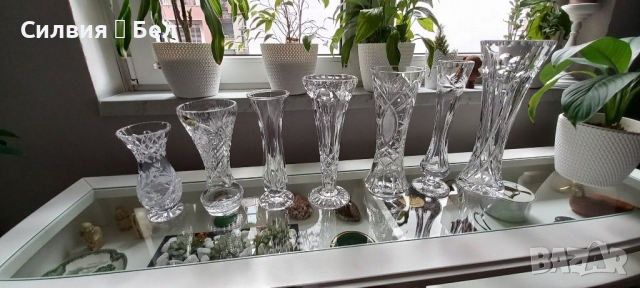 Ретро кристални вази🌹 различни цени, снимка 16 - Вази - 36212786