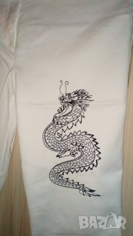 Дамски панталон в бяло, снимка 4 - Панталони - 41669766