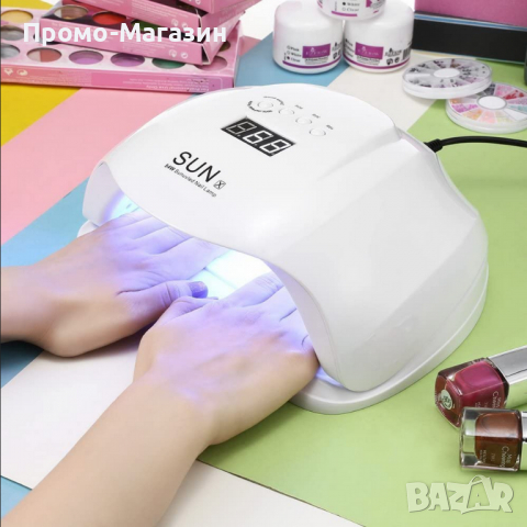 Лед лампа за маникюр и педикюр SUN Plus 54W / Комбинирана, снимка 7 - Продукти за маникюр - 36449084