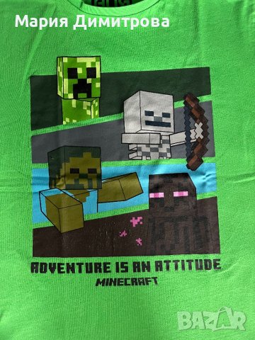 Тениска Minecraft -10-11 г, снимка 3 - Детски тениски и потници - 40001937