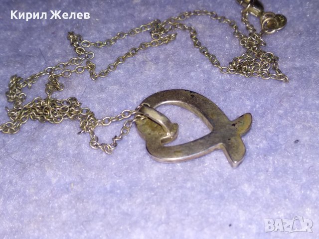 СЪРЦЕВИДНО КРАСИВО СРЕБЪРНО МОДНО КОЛИЕ с МЕДАЛЬОН СРЕБРО 925 ДИЗАЙНЕРСКИ АРТ МОДЕЛ 36458, снимка 12 - Колиета, медальони, синджири - 39643054