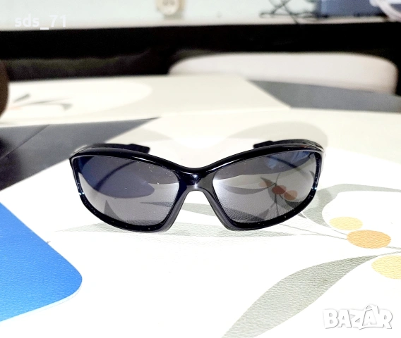 Нови мъжки слънчеви очила Goggle поляризирани черна рамка,черни лещи 40 лв 