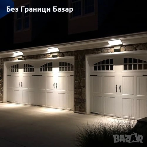 Нова 18W външна стенна лампа IP65 алуминий 3000K топла светлина гараж, снимка 7 - Лед осветление - 53680823