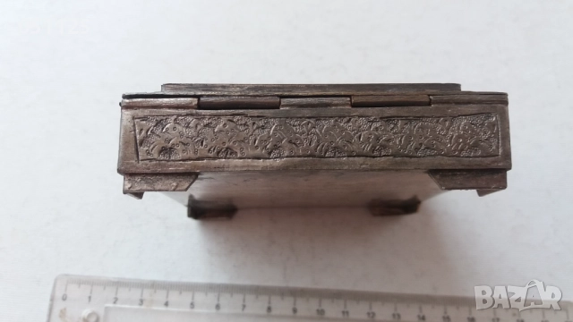 уникална посребрена кутия с камъни за бижута , снимка 8 - Антикварни и старинни предмети - 52923361